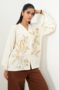 Stitched 1 Piece Embroidered Fabron Top