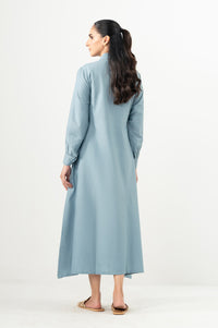 Stitched 1 Piece Embroidered Irish Cotton Viscose Long Dress