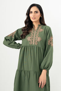 Stitched 1 Piece Embroidered Irish Long Dress