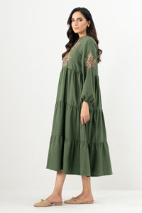 Stitched 1 Piece Embroidered Irish Long Dress