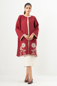 Stitched 1 Piece Embroidered Cottel Jacket