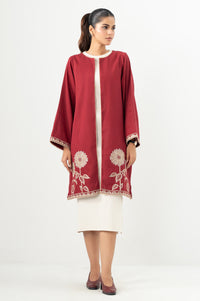 Stitched 1 Piece Embroidered Cottel Jacket
