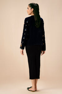 EMBROIDERED VELVET JACKET