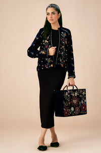 EMBROIDERED VELVET JACKET