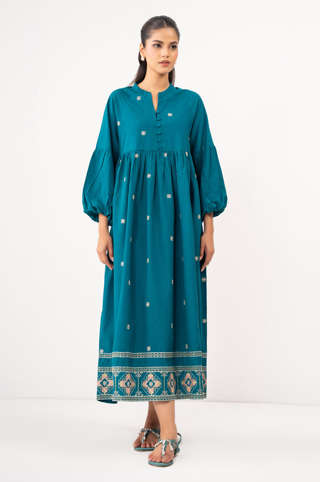 EMBROIDERED DRESS