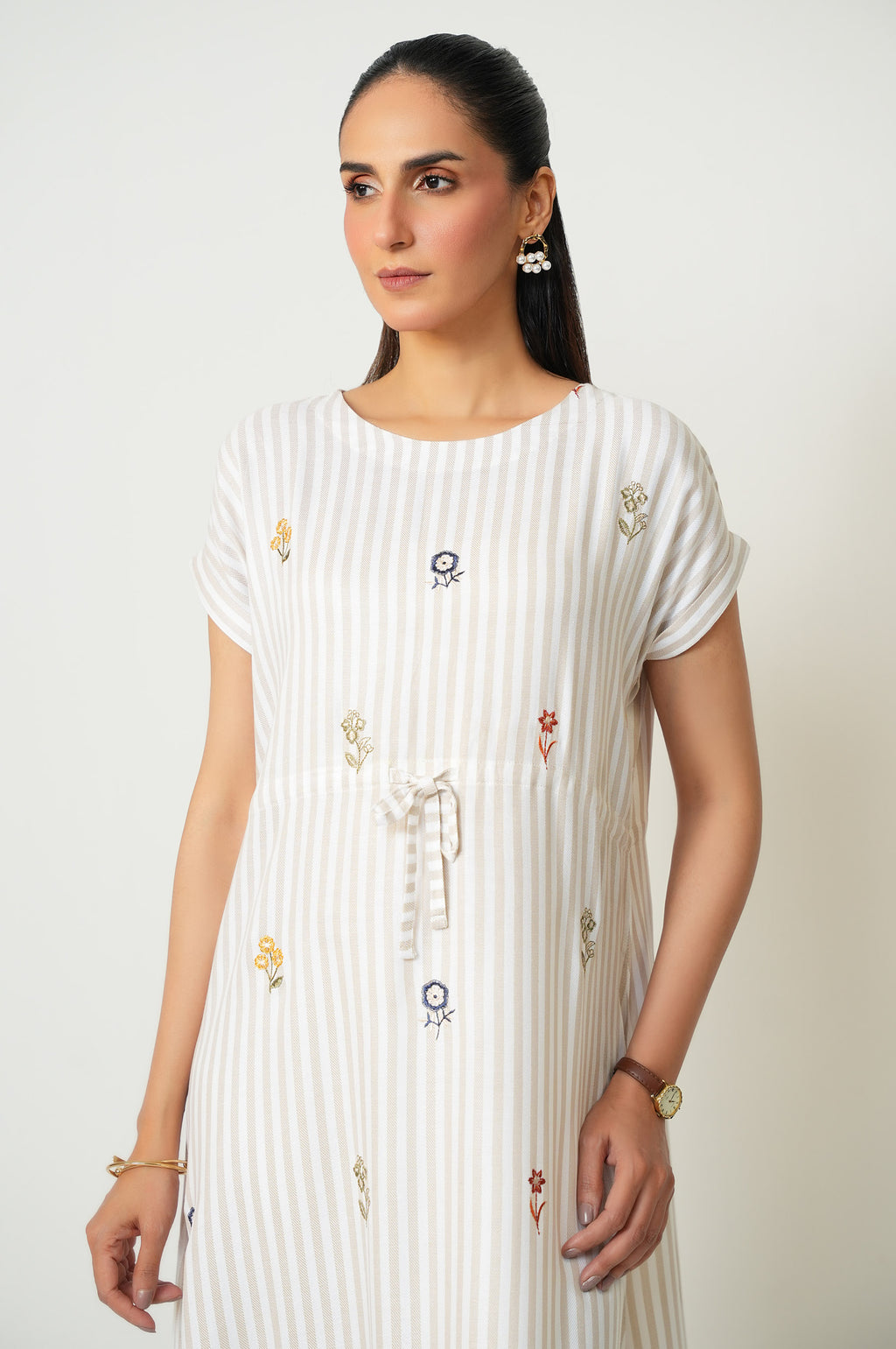 EMBROIDERED LONG DRESS