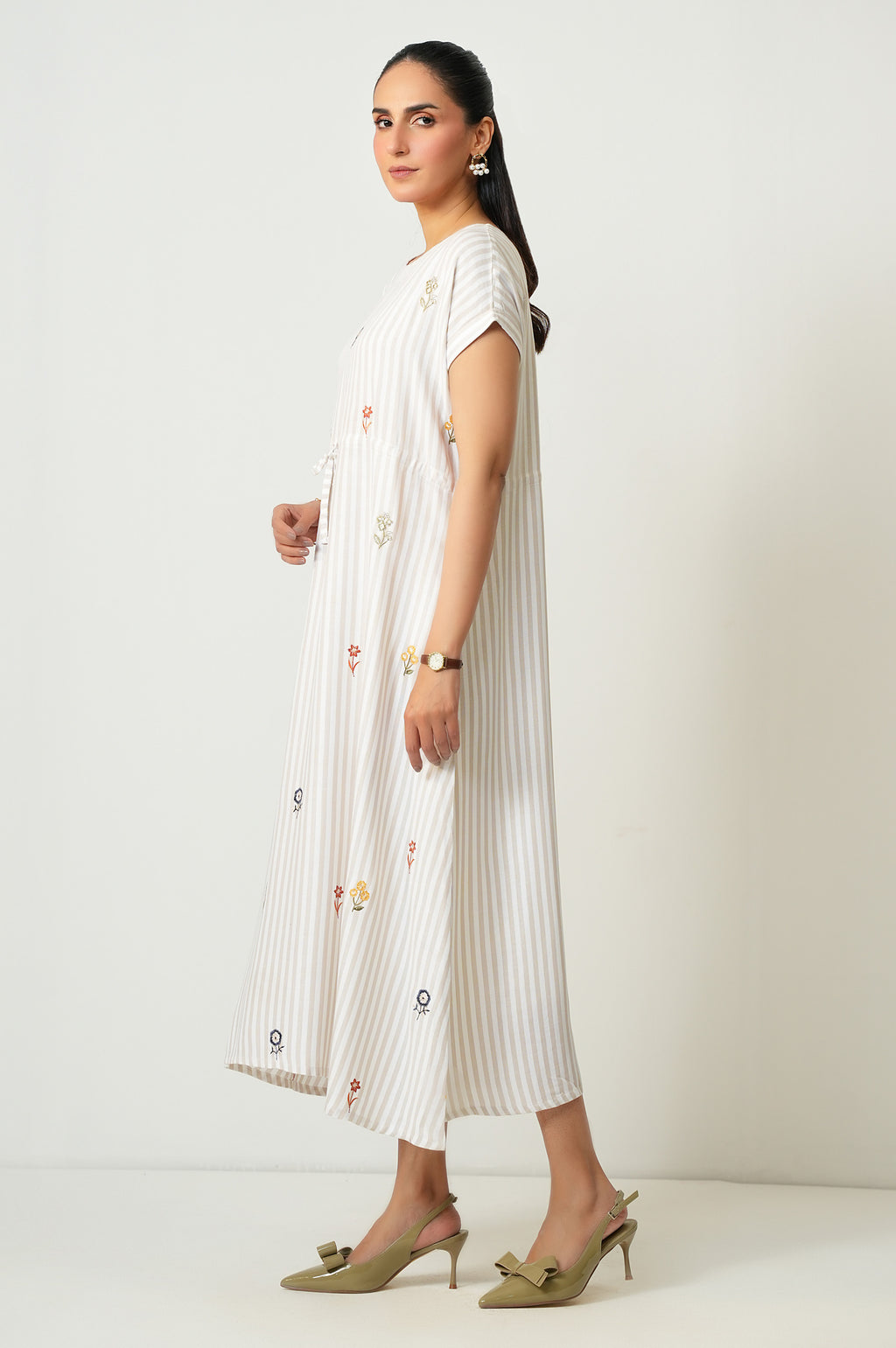 EMBROIDERED LONG DRESS