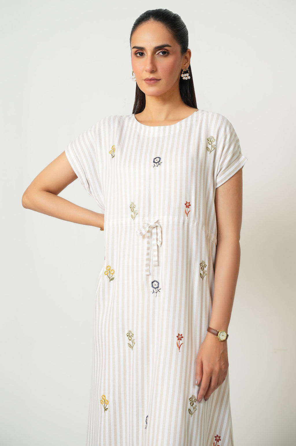 EMBROIDERED LONG DRESS