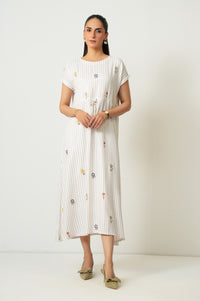 EMBROIDERED LONG DRESS