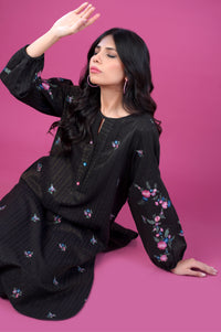 Stitched 2 Piece Embroidered Striped Doria Suit