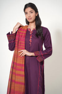 Stitched 2 Piece Cambric Embroidered Suit