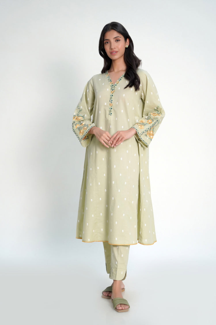 Sahar Pret Embroidered Cambric 2 Piece Suit Ssec-V2-Rk-04 main image 1