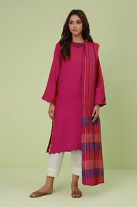 Stitched 2 Piece Embroidered Satin Jacquard Suit