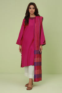 Stitched 2 Piece Embroidered Satin Jacquard Suit