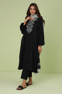 Stitched 2 Piece Embroidered Satin Jacquard Suit