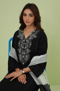 Stitched 2 Piece Embroidered Satin Jacquard Suit