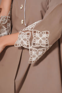 Stitched 2 Piece Embroidered Cambric Suit