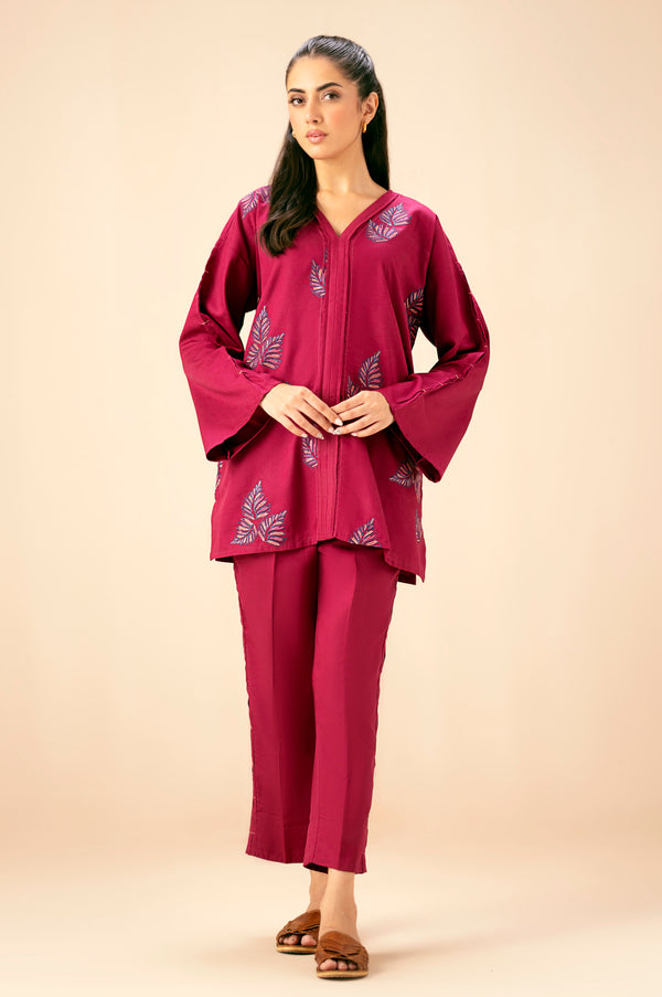 Embroidered Cottel Co-Ord Set