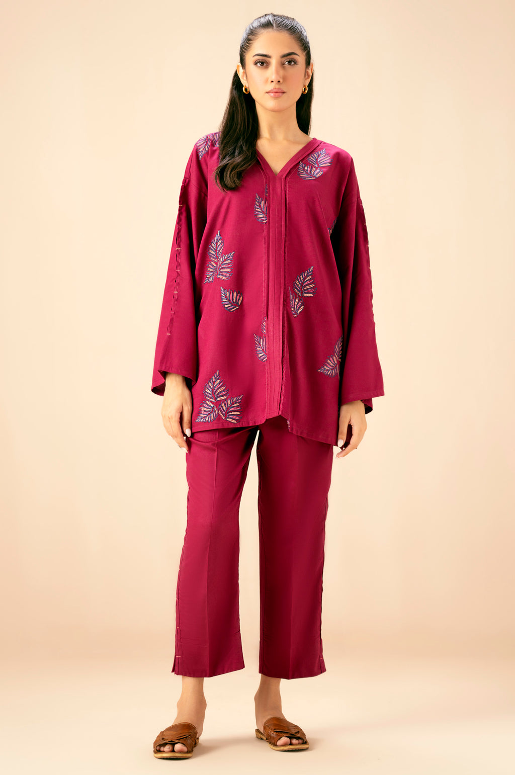 EMBROIDERED CO-ORD SET