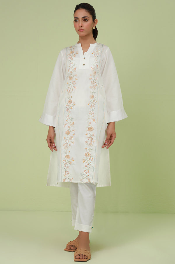 Stitched 2 Piece Embroidered Cottle Suit