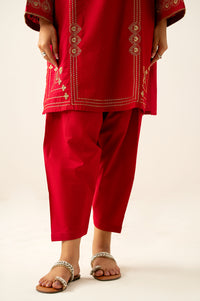 Stitched 2 Piece Embroidered Satin Jacquard Suit