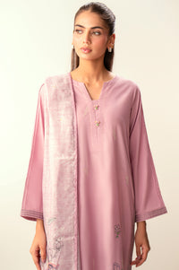 Stitched 2 Piece Embroidered Cambric Suit