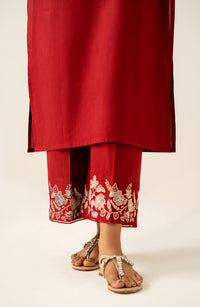 Stitched 2 Piece Stylized Cambric Suit