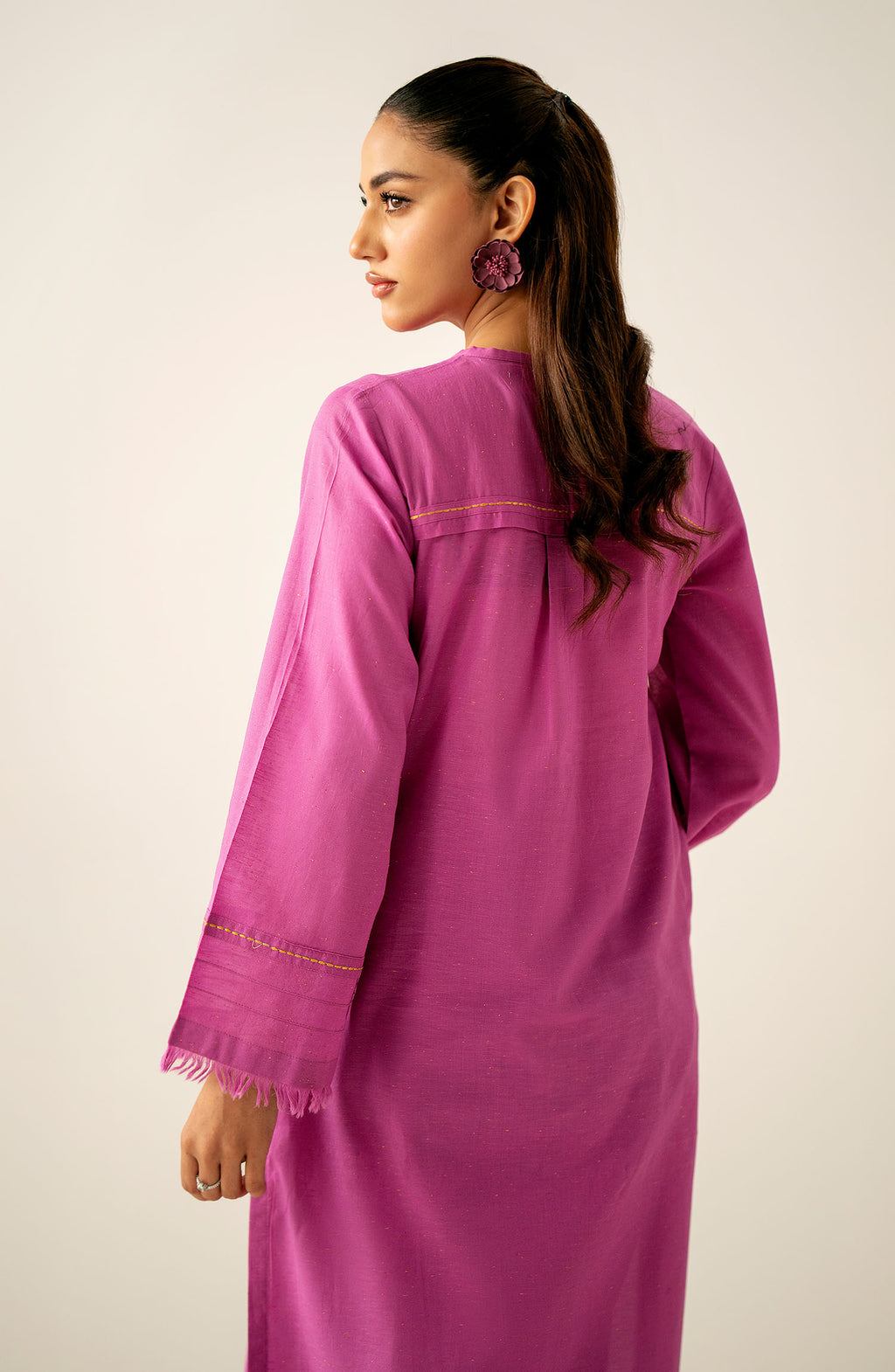 Stitched 2 Piece Embroidered Textured Neps Suit