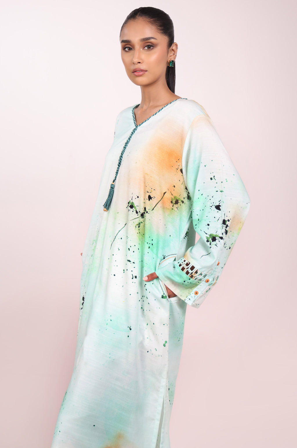 Stitched 2 Piece Stylized Dull Raw Silk Suit