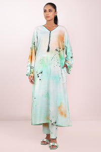 Stitched 2 Piece Stylized Dull Raw Silk Suit