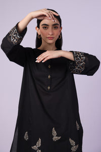 Stitched 2 Piece Embroidered Cambric Suit