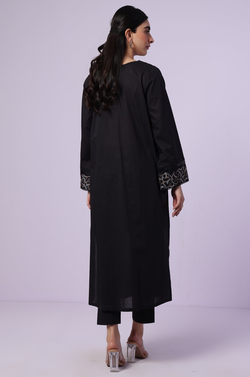 Stitched 2 Piece Embroidered Cambric Suit