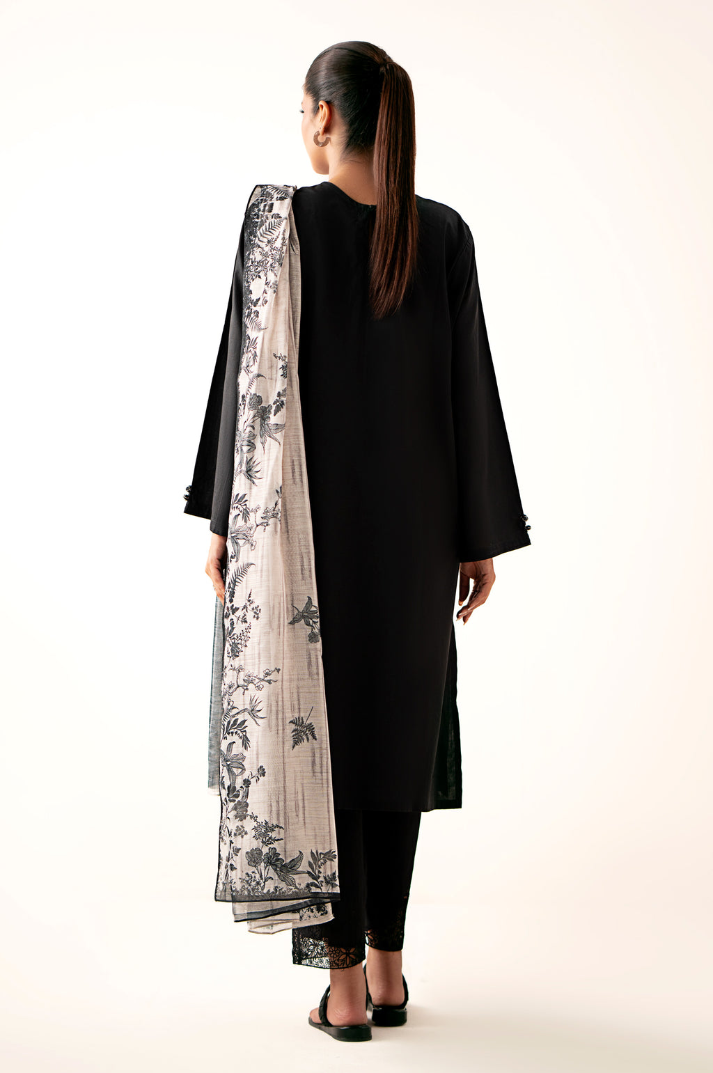 Stitched 2 Piece Embroidered Cambric Shirt With Monar Dupatta