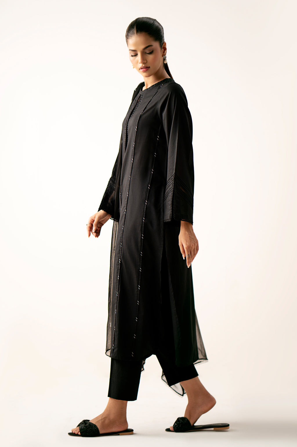 Stitched 2 Piece Stylized Cambric Suit