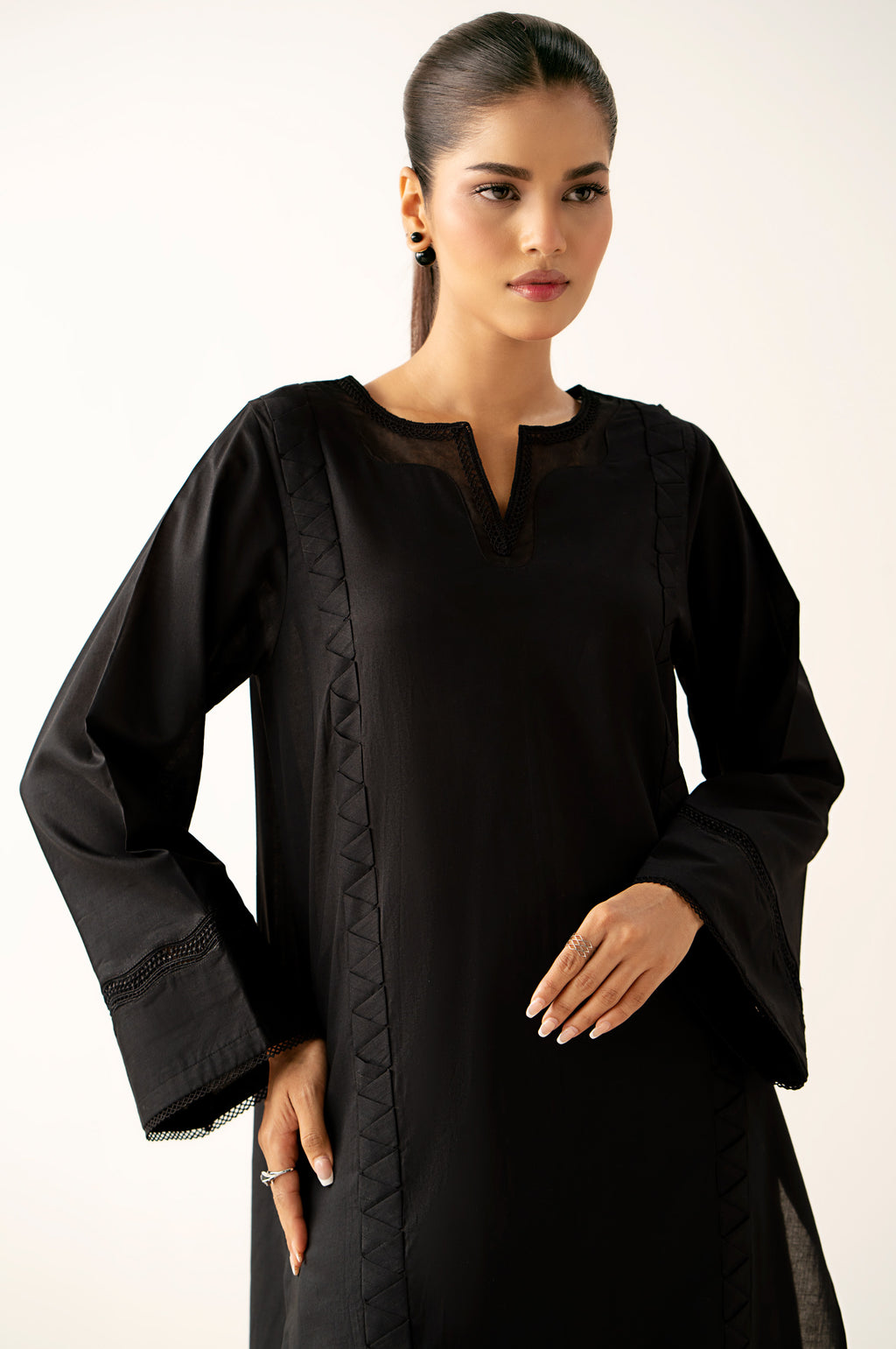 Stitched 2 Piece Stylized Cambric Suit
