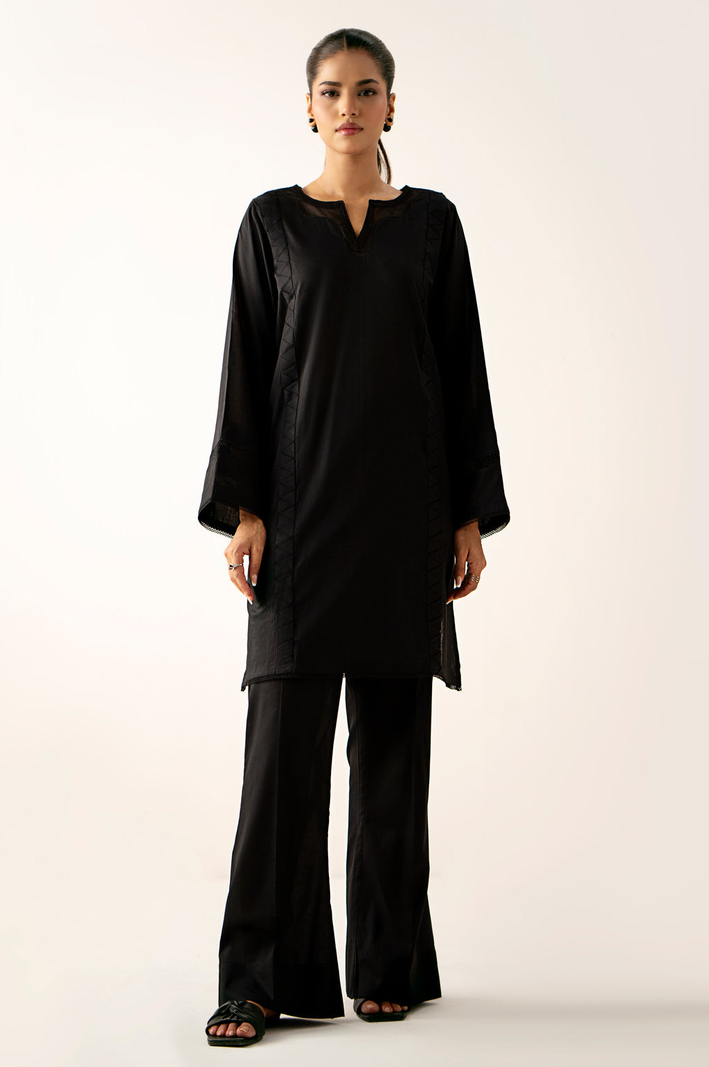 Stitched 2 Piece Stylized Cambric Suit