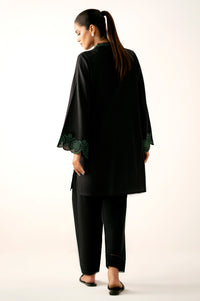 Stitched 2 Piece Embroidered Small Checks Suit