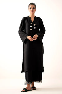 Stitched 2 Piece Embroidered Textured Suit
