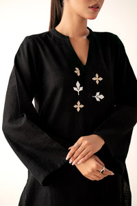 Stitched 2 Piece Embroidered Textured Suit