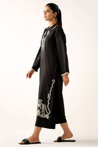 Stitched 2 Piece Embroidered Self Jacquard Suit