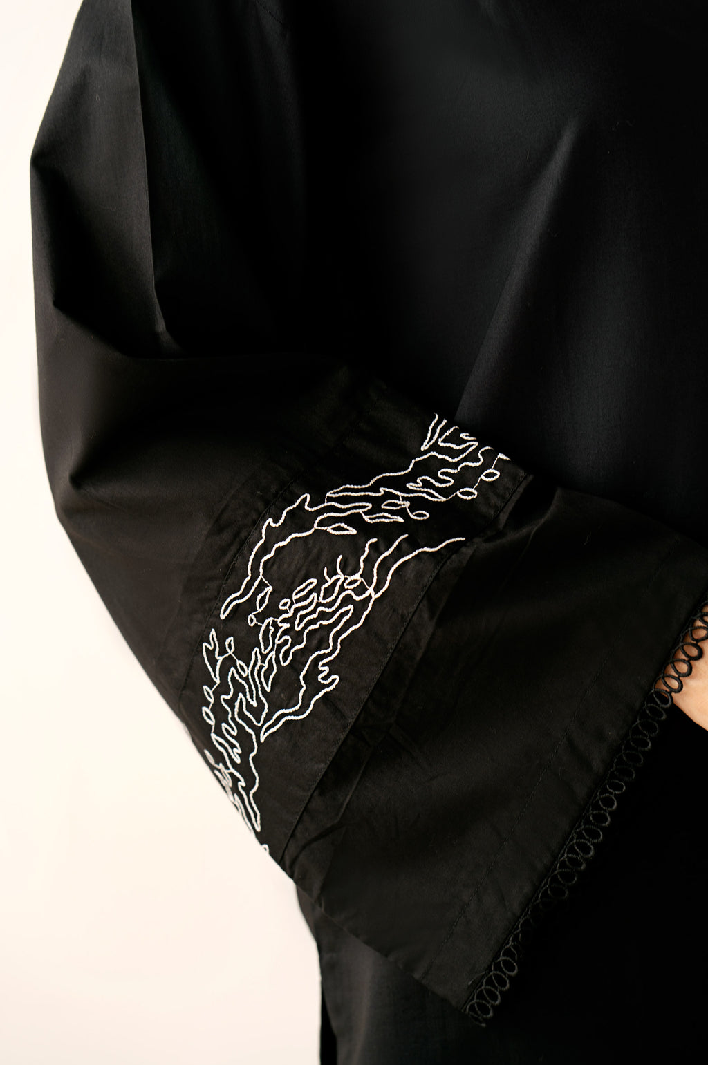 Stitched 2 Piece Embroidered Cambric Suit