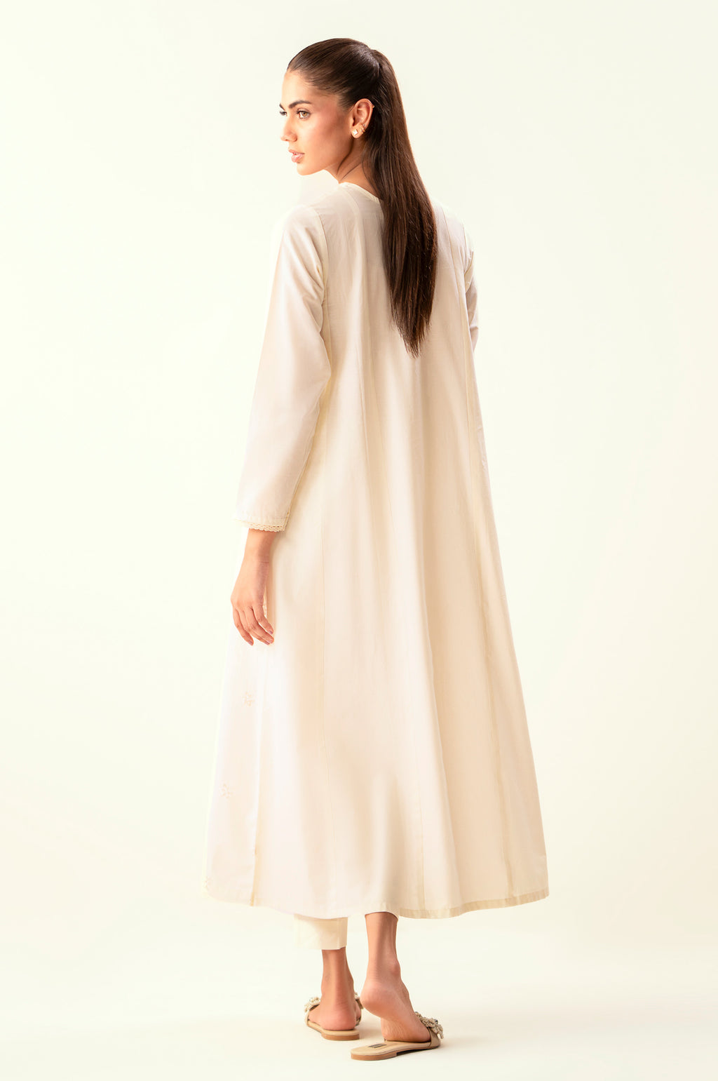 Stitched 2 Piece Embroidered Cambric Suit
