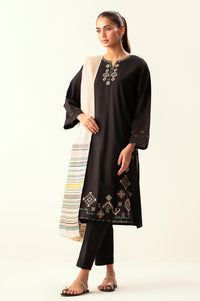Stitched 2 Piece Embroidered Cambric Suit