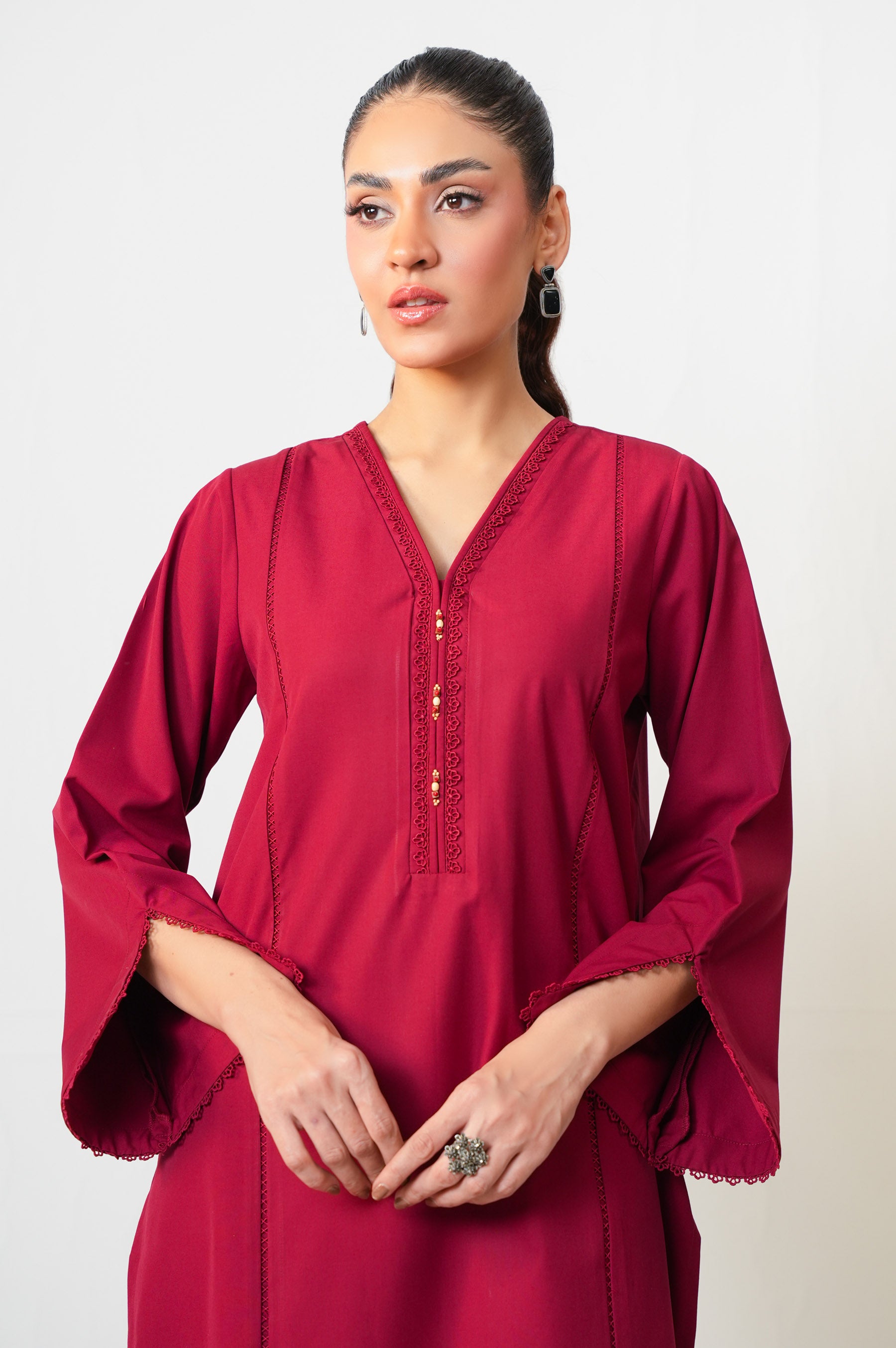 STITCHED DYED SHIRT BOTTOM