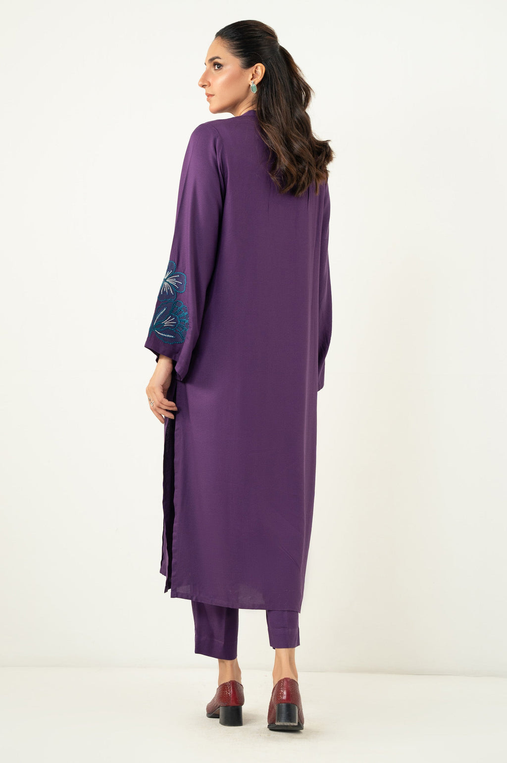 STITCHED EMBROIDERED SHIRT BOTTOM (FACTORY E-OUTLET)