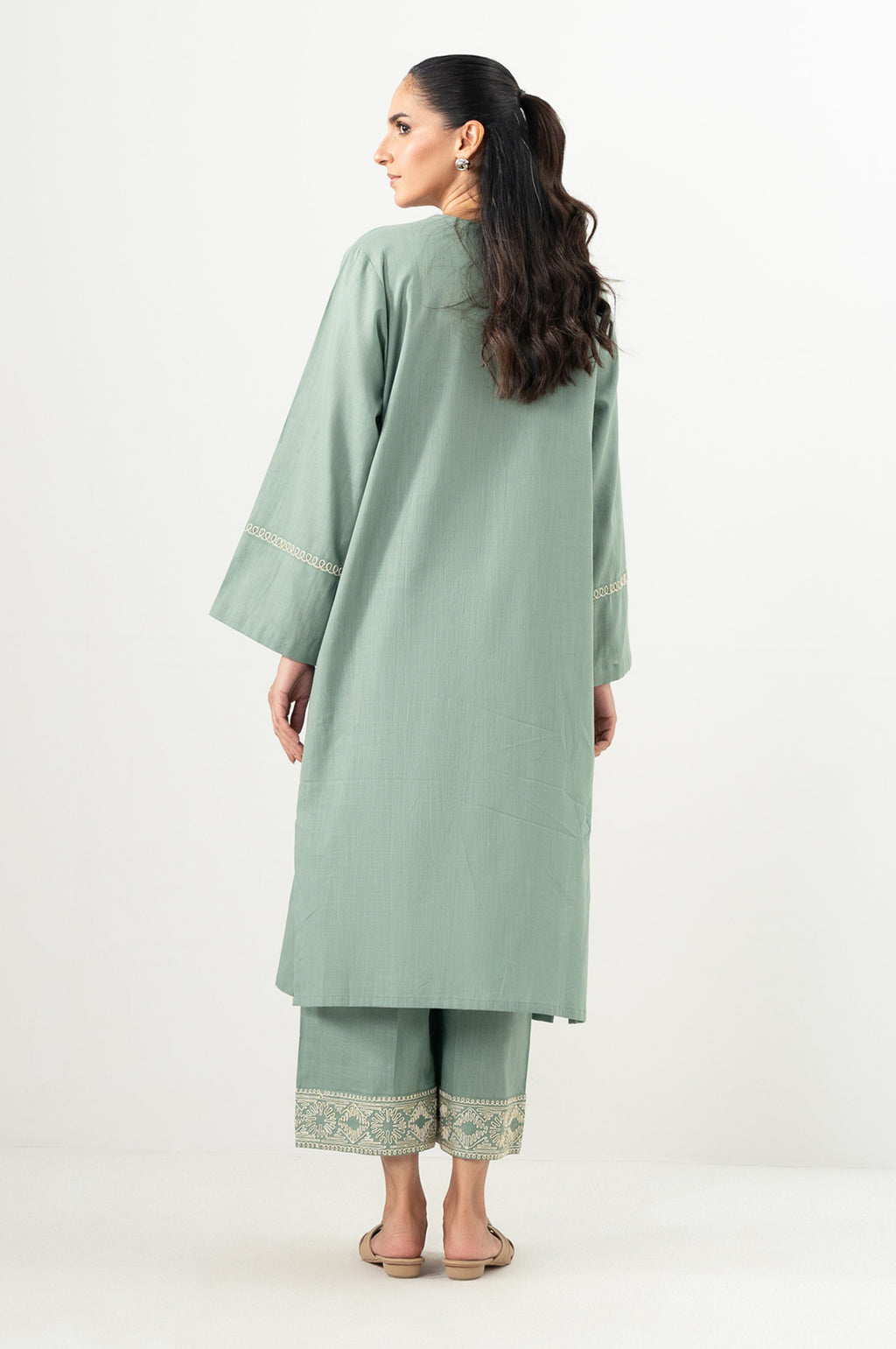 Stitched 2 Piece Embroidered Cross Hatch Suit