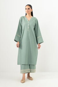 Stitched 2 Piece Embroidered Cross Hatch Suit