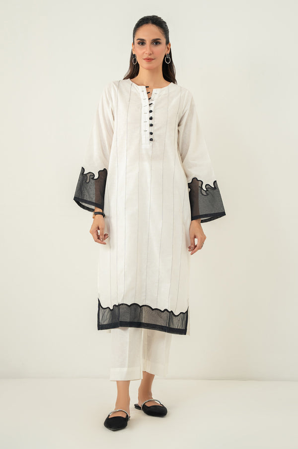 Stitched 2 Piece Embroidered Karandi Suit