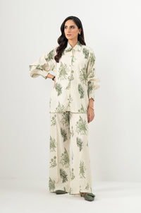 Stitched 2 Piece Stylized Ripple Crinkle Co-Ord Set