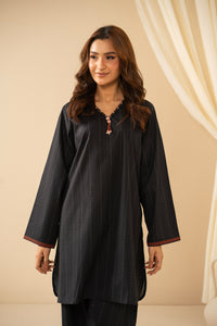 STITCHED EMBROIDERED RIPPLE CRINKLE CO-ORD SET